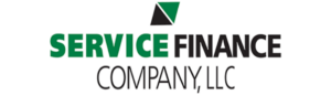 The "Service Finance Company, LLC" logo features "Service" in green and "Finance Company, LLC" in black, with a distinctive triangular emblem combining both colors above. It symbolizes diverse finance options tailored to your needs.